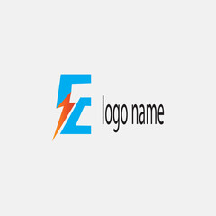 letter e creative logo color template illustration. vector design