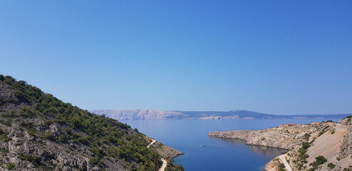 Panoramic view to KRK in croatia