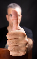 thumbs up man