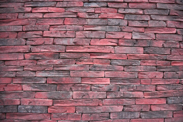 Old red brick wall texture, abstract background