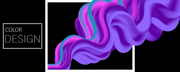 Vibrant Design. Liquid Color. Fluid Background.