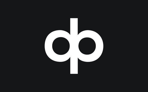 dp or pd Letter Initial Logo Design, Vector Template