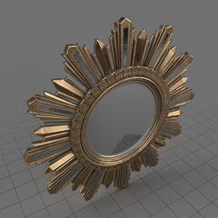 Sun shaped mirror