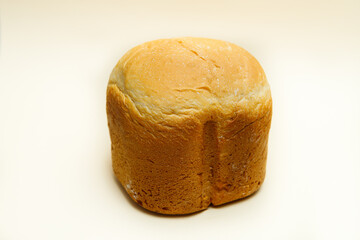 bread on white background