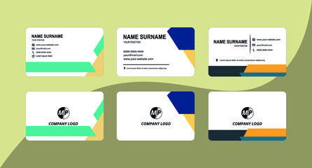 Simple vector business card design