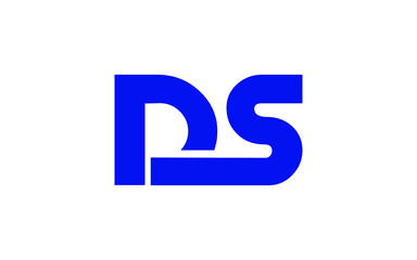DS or SD Letter Initial Logo Design, Vector Template