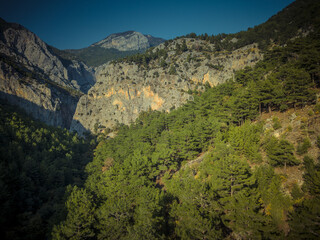 Sapadere Canyon from a bird's-eye view