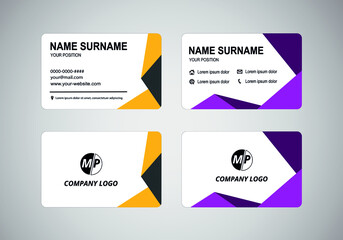 Simple vector business card design