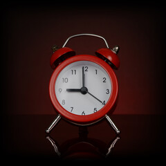 Red Desk Clock