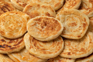 Fresh baked meloui, Moroccan pancakes