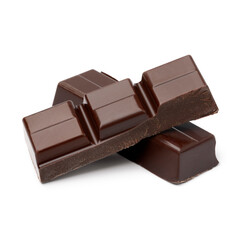 Pieces of dark chocolate