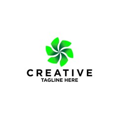 Creative circle design logo template