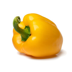 Single fresh yellow bell pepper