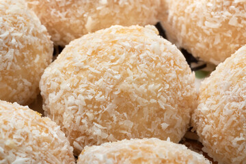 Moroccan festive homemade coconut cookies