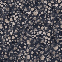 Seamless neutral worn faded western white denim jean texture with grungy pattern overlay. Intricate mottled grungy seamless repeat raster jpg pattern swatch.