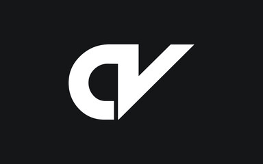 Fototapeta premium DV or VD Letter Initial Logo Design, Vector Template