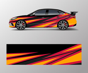 abstract Racing graphic vector for sport car wrap design