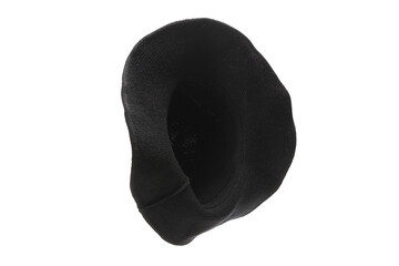 Witch wool hat isolated on white background.