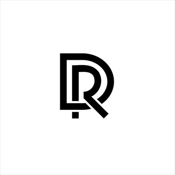 Letter DR logo design vector image , letter dr logo con design template , dr  letter logo icon 