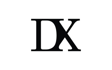 DX or XD Letter Initial Logo Design, Vector Template