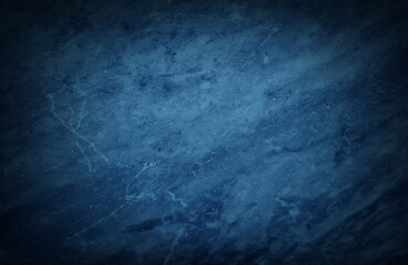 beautiful texture of decorative blue stone marble for backgrounds. abstract vignette blue background with dark gradient corner.