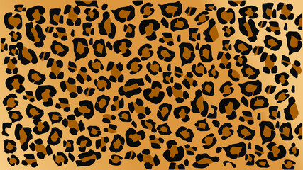 Fototapeta na wymiar Leopard skin pattern texture, leopard background in vector