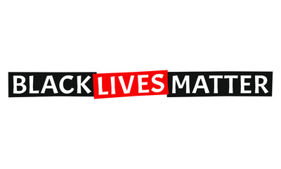 Black Lives Matter, einzeilig