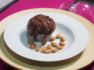 chocolate cake on a plate