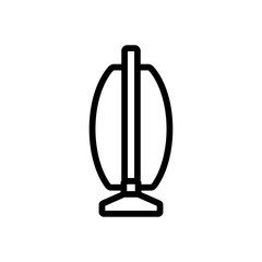 wet vacuum cleaner with bag icon vector. wet vacuum cleaner with bag sign. isolated contour symbol illustration