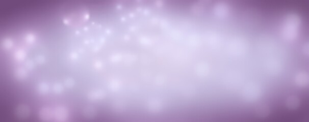 Beautiful christmas winter background -  purple festive bokeh lights and new year panorama
