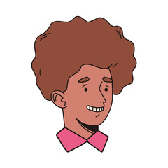 afro young man male avatar character