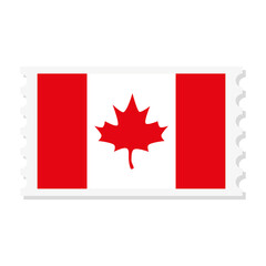 Fototapeta na wymiar Canadian flag design, Happy canada day holiday and national theme Vector illustration