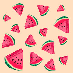 Background of watermelons