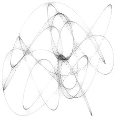 Fototapeta premium Drawn sketch line art computer generated art