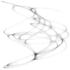 Drawn sketch line art computer generated art