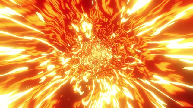 explosion of fire