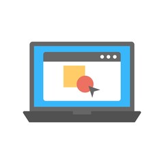 Flat design icon illustration of modern graphic design concept.