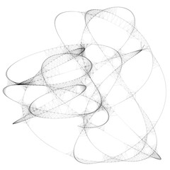 Drawn sketch line art computer generated art