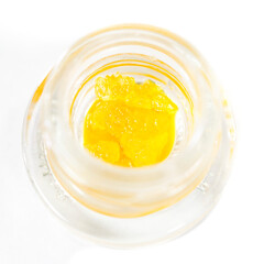 Isolated shot of resin