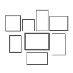 Many frame, black frame blank eps 10