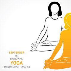 National Yoga Awareness month observed in September every year