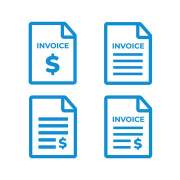 Invoice Icon. Payment And Billing Invoices Vector Icon