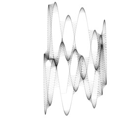 Colorful line art. computer generated artistic construct, generative design