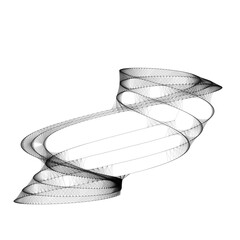 Colorful line art. computer generated artistic construct, generative design