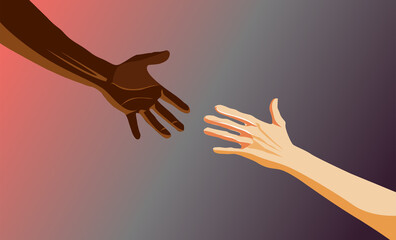 all lives are important. vector illustration