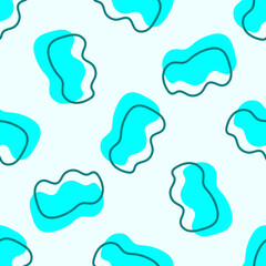 Simple seamless pattern with abstract shapes. Vector illustration.