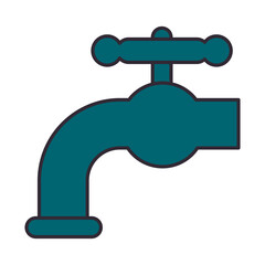 tap faucet water isolated icon