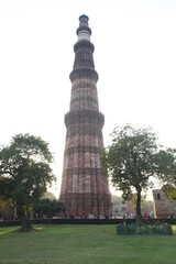 Qutub minar, Delhi Monument Fort Landscape, Historical, New Delhi, India