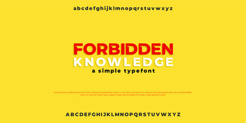 Retro simple font. Alphabetical design typeface.