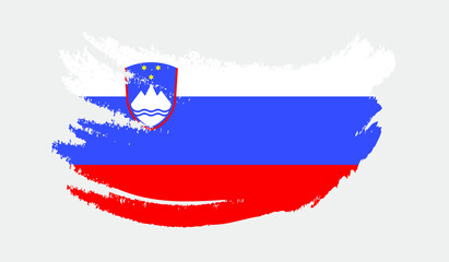 slovenia grunge painted vector